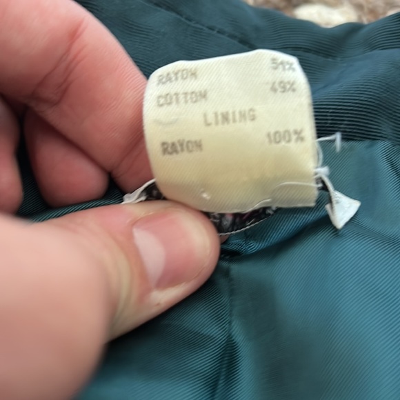 Gorgeous green made in Italy Barneys New York vintage blazer size 10 - Picture 7 of 7